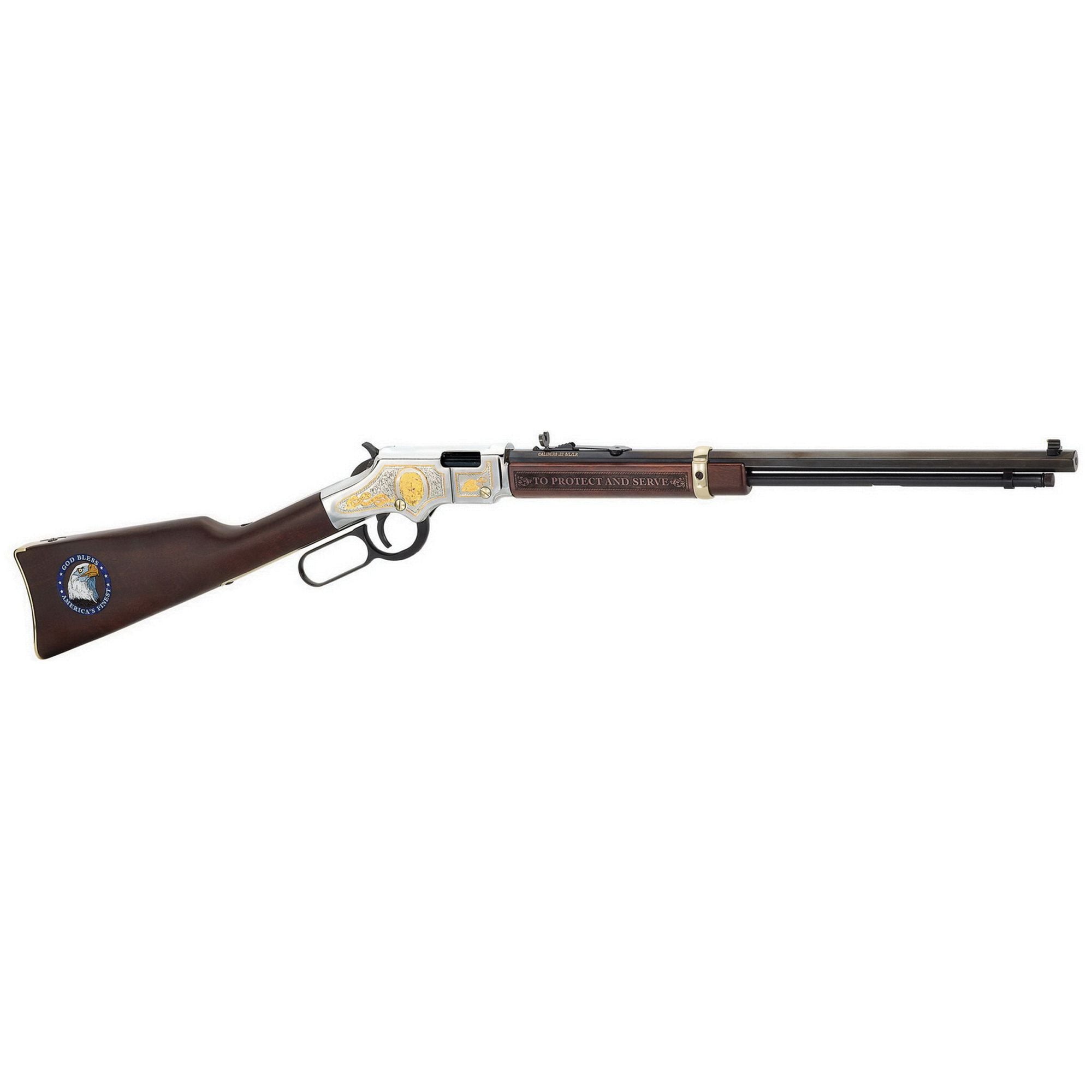 HENRY H4 LAW ENFORCEMENT TRIBUTE EDITION RIFLE .22 S/L/LR 16 LR / 18 L / 23 S 20"